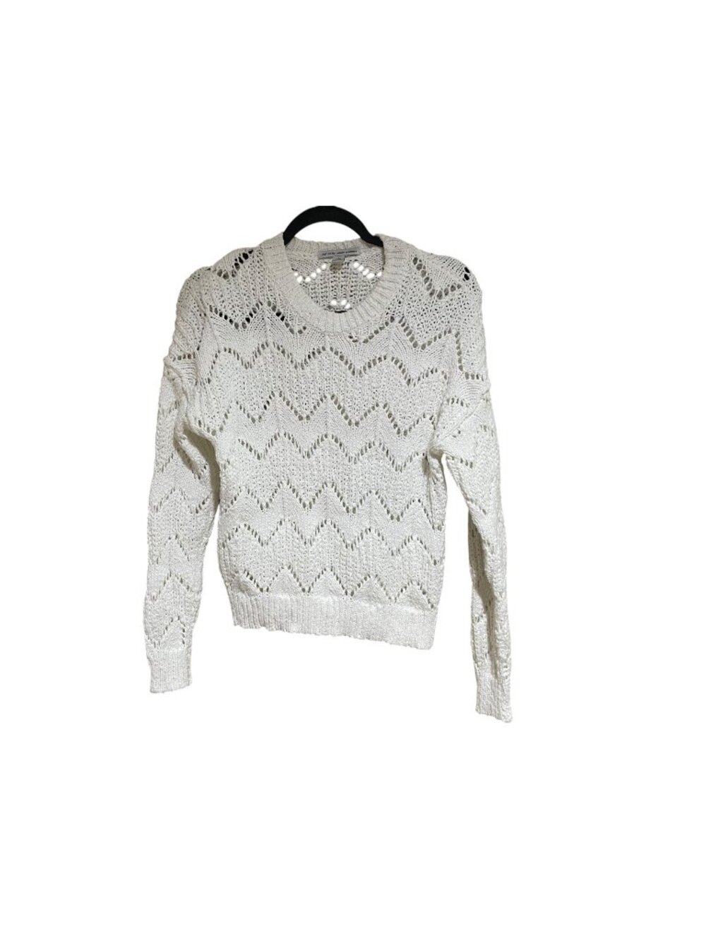 autumn cashmere open knit cotton sweater
